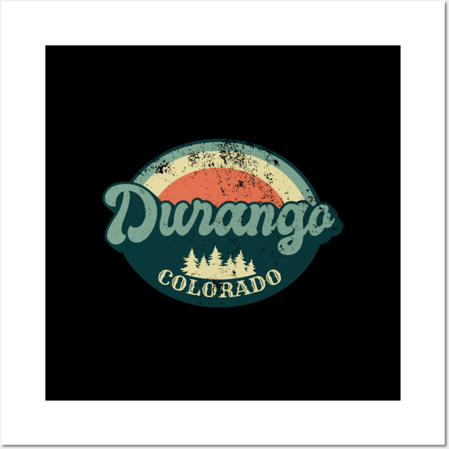 Durango Colorado Vintage Wall Art by Zen Cosmos Official